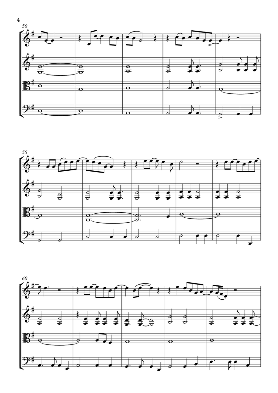 Wish You Were Here String Quartet scores gallery preview page 5