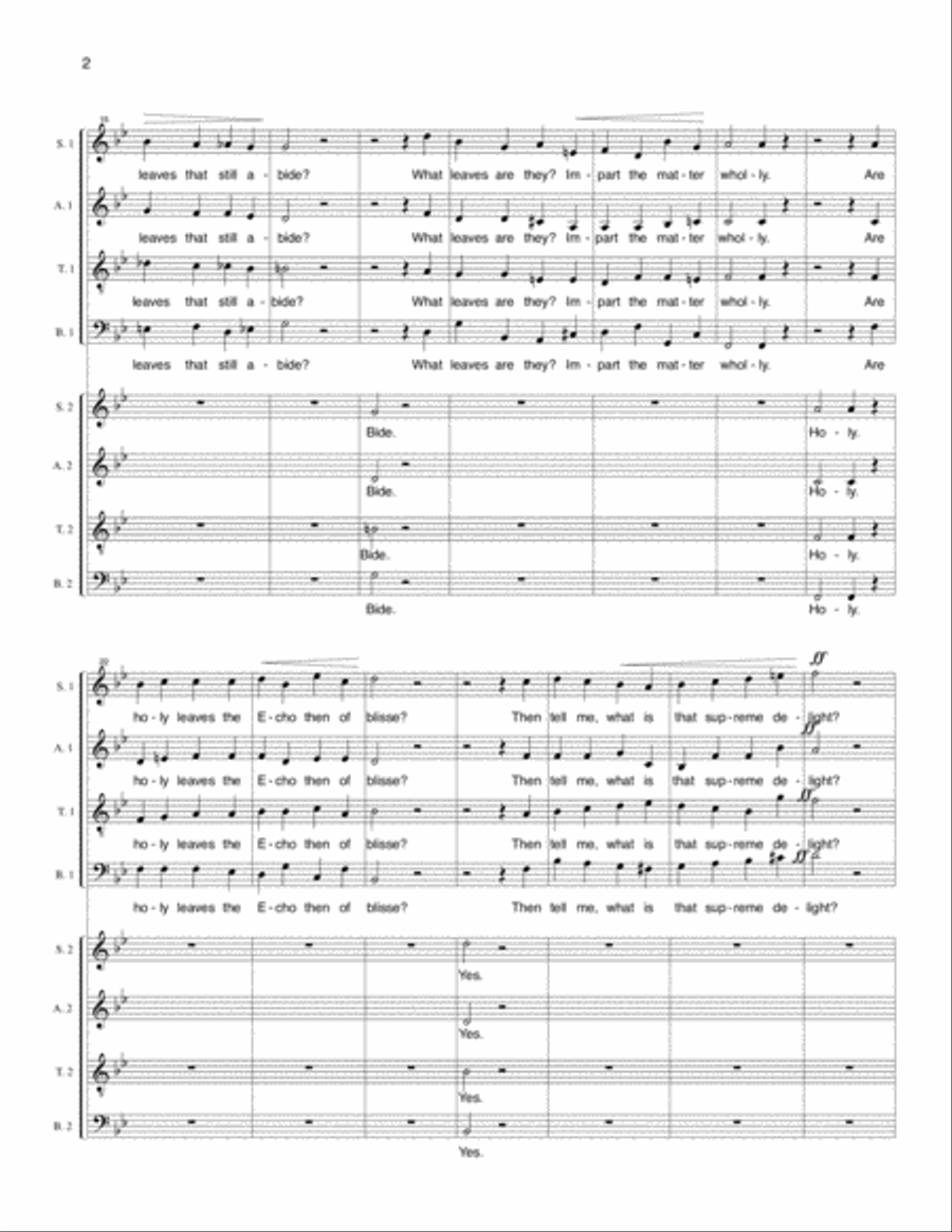 Heaven for SATB Chorus with SATB Echo Chorus 4-Part scores gallery preview page 2