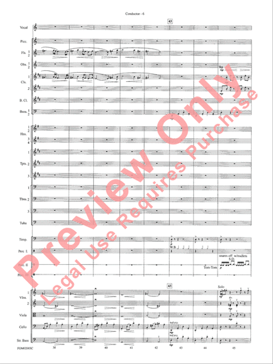 Symphonic Suite from The Lord of the Rings (The Fellowship of the Ring) - Conductor Full Orchestra scores gallery preview page 8