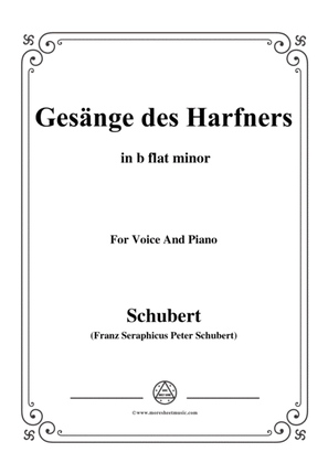 Schubert-An die Türen will ich schleichen Op.12 No.3 in b flat minor ,for voice and piano