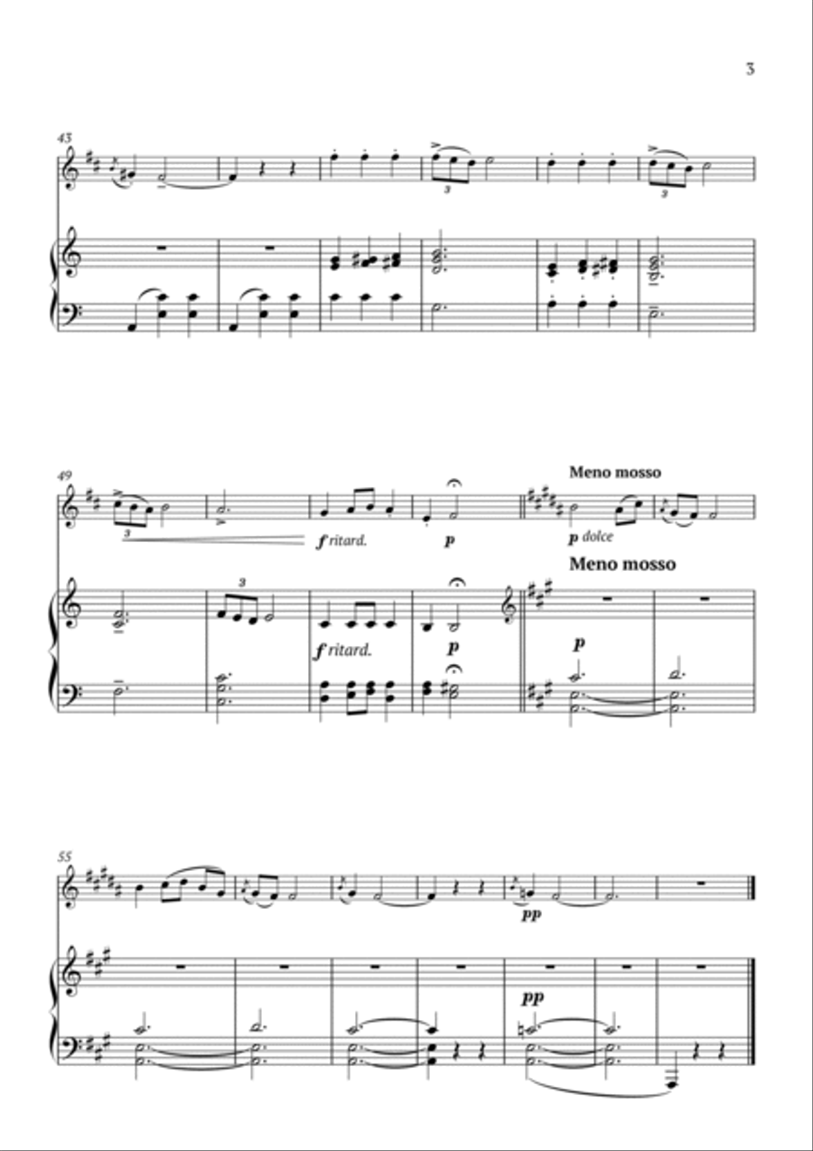 Lyric Pieces Op.12 No.3 Chamber Music scores gallery preview page 3