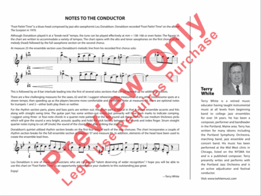 Foot Pattin' Time Foot Pattin' Time Jazz Ensemble scores gallery preview page 20