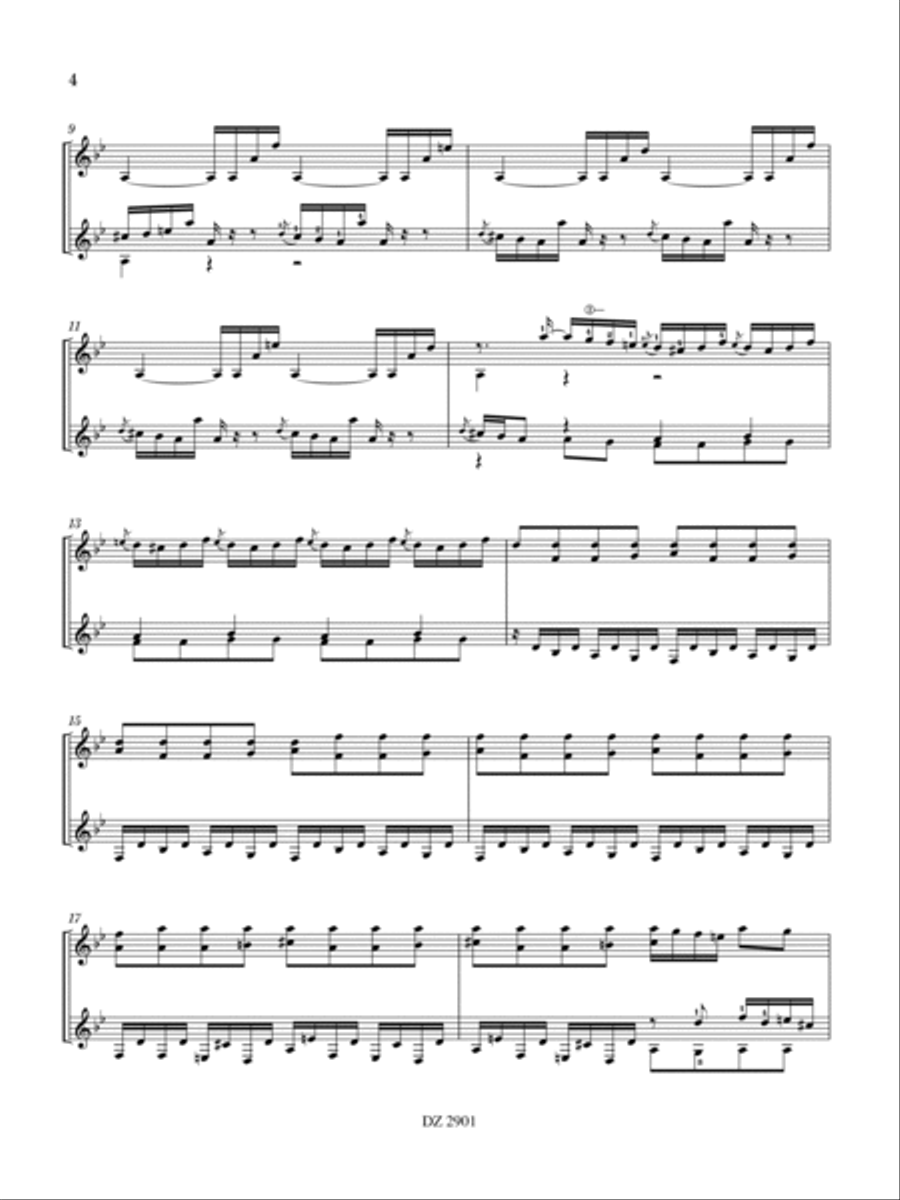 Sonata K. 12 / L. 489 Classical Guitar scores gallery preview page 4