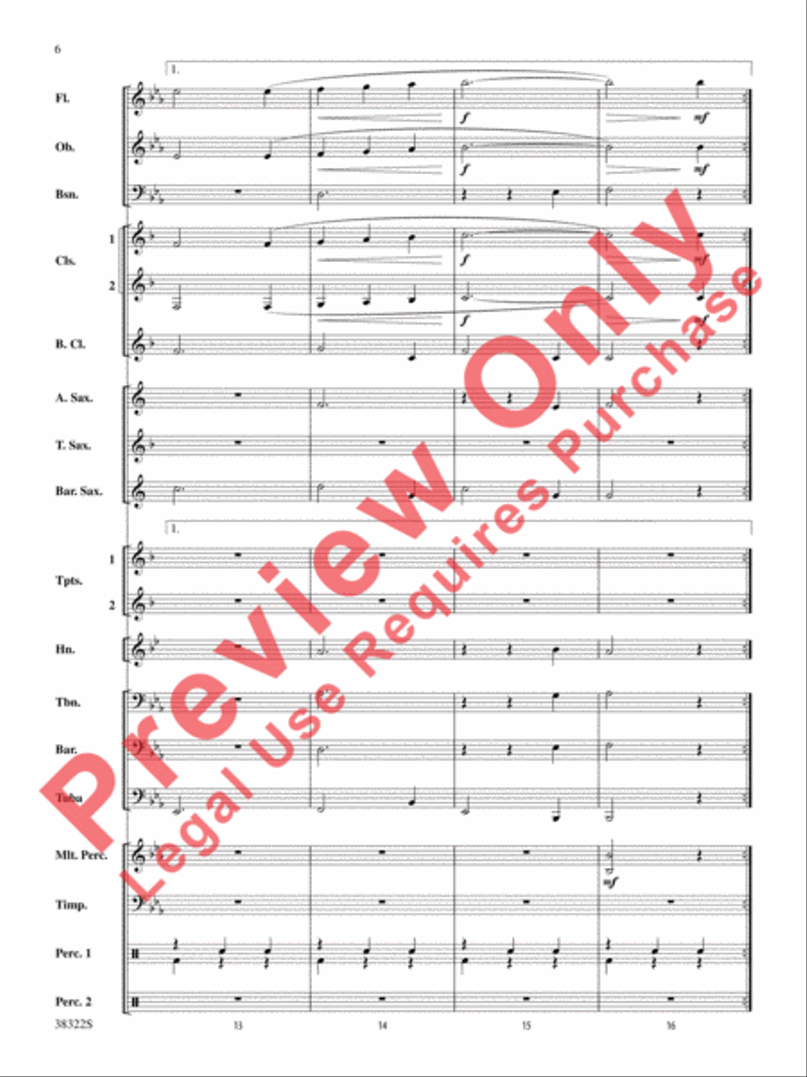 Gesu Bambino Concert Band scores gallery preview page 6