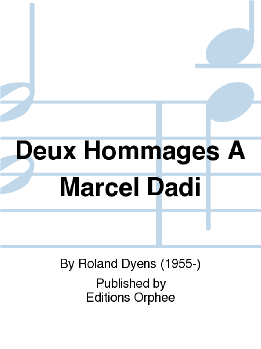 Deux Hommages a Marcel Dadi Chamber Music scores gallery preview page 1