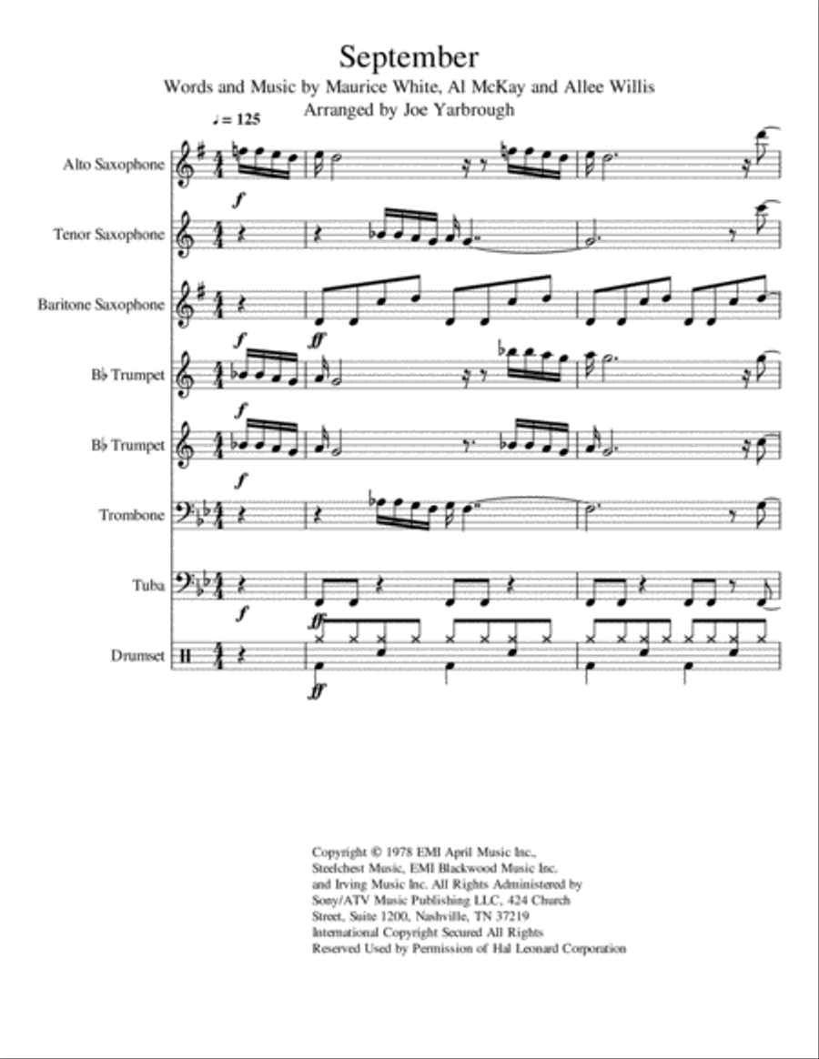 September Large Ensemble scores gallery preview page 1