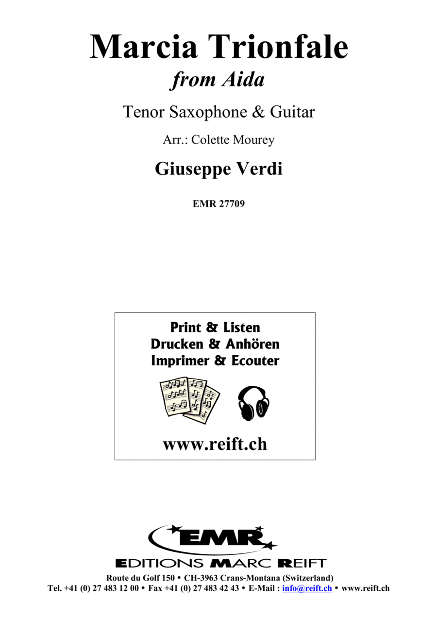 Marcia Trionfale Tenor Saxophone scores gallery preview page 1