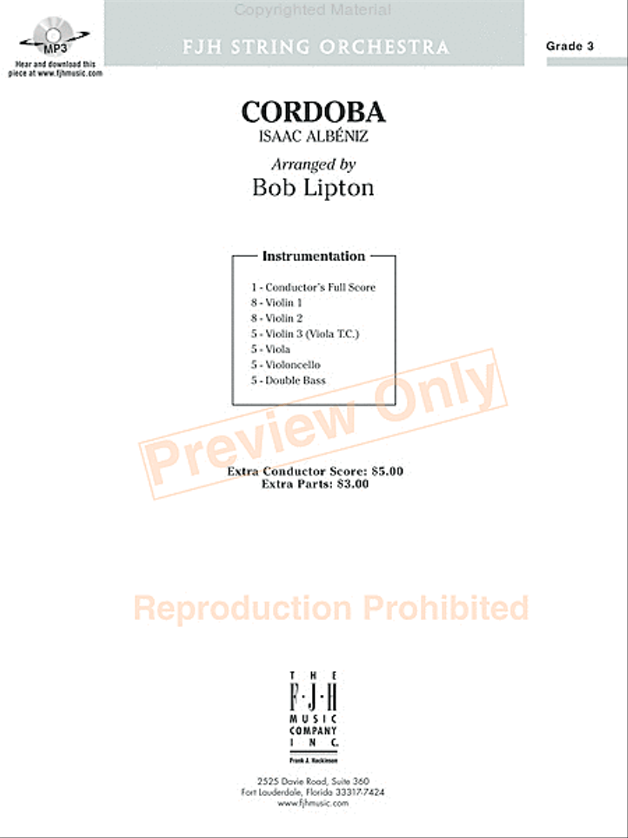 Cordoba String Orchestra scores gallery preview page 2
