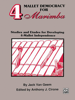 Book cover for 4 Mallet Democracy for Marimba