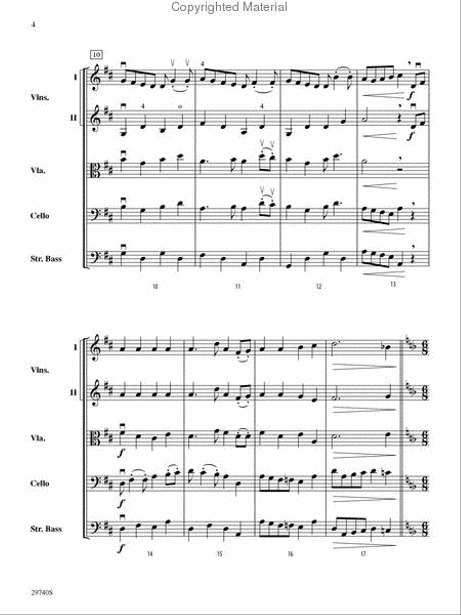 An Armed Forces Tribute String Orchestra scores gallery preview page 3