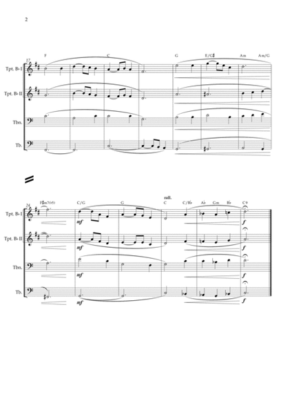 Silent night (Brass Quartet) chords image number null