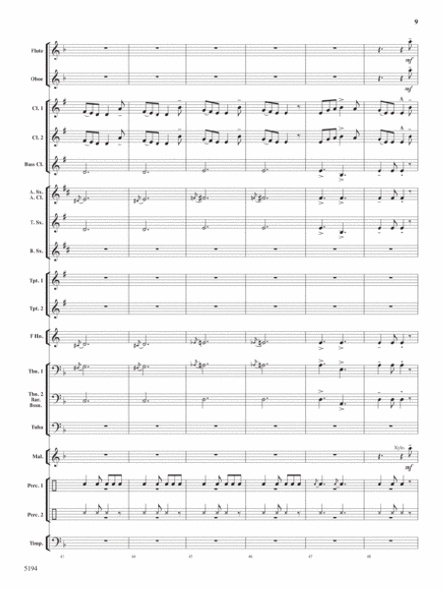 Under An Irish Sky Concert Band scores gallery preview page 8