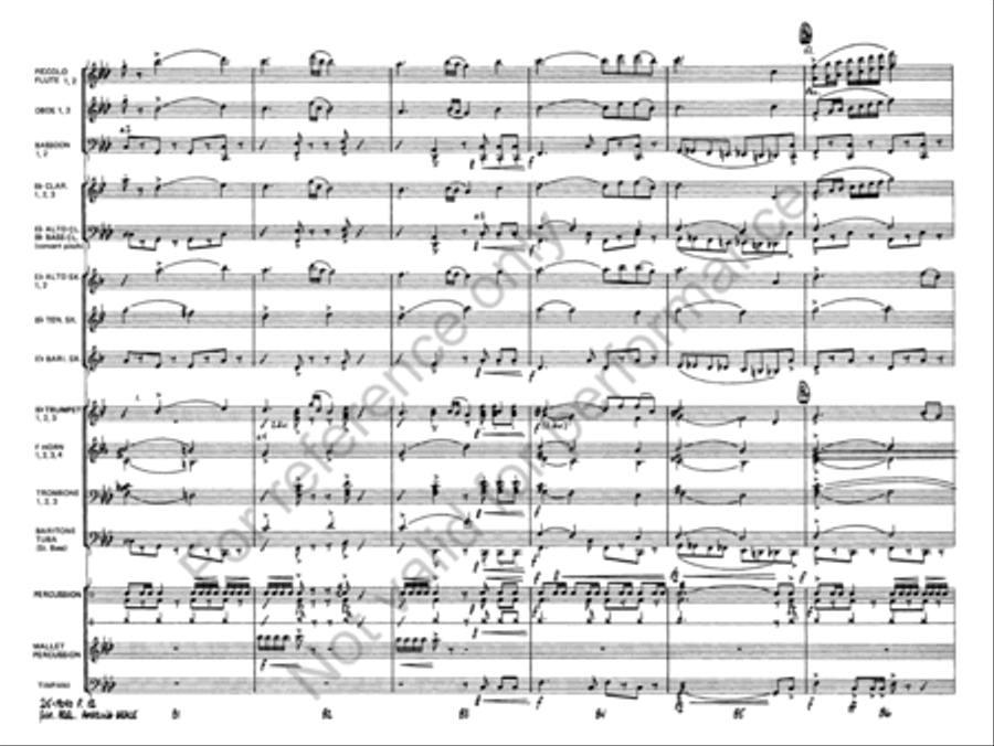 Symphonic Variations on Amazing Grace Concert Band scores gallery preview page 13