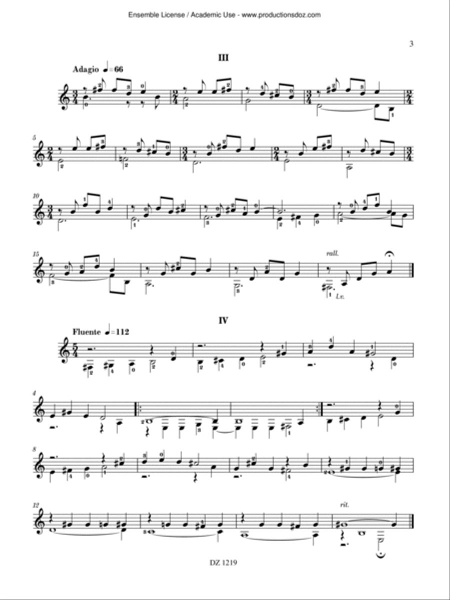 20 Micro-préludes Classical Guitar scores gallery preview page 3