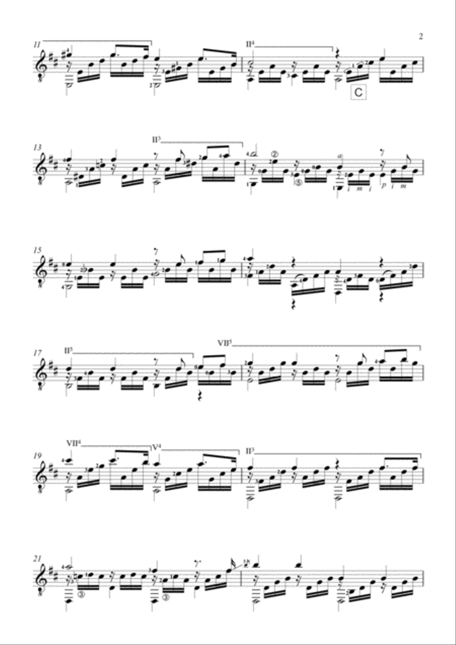 Ave Maria (Meditation) Classical Guitar scores gallery preview page 2