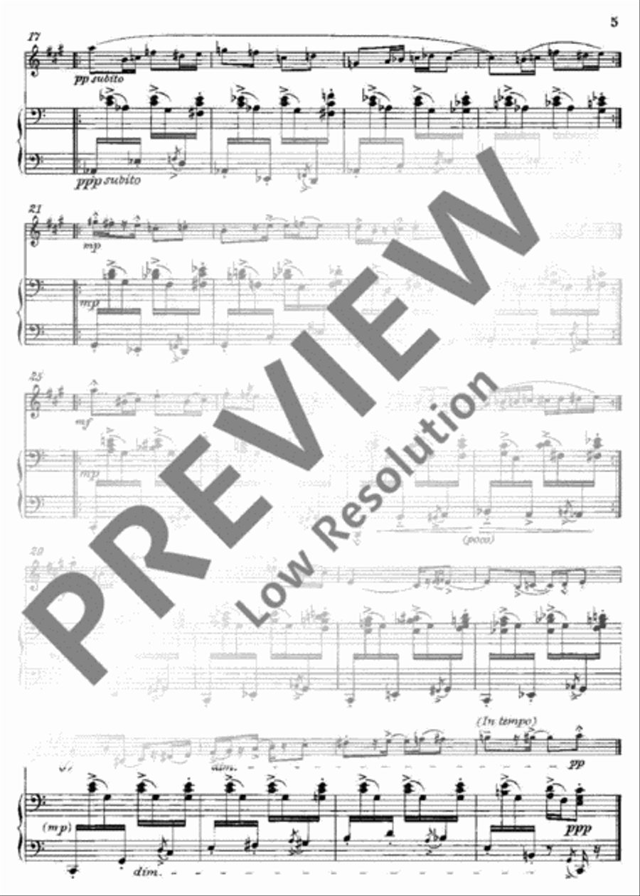 Five Exotic Dances Alto Saxophone scores gallery preview page 6
