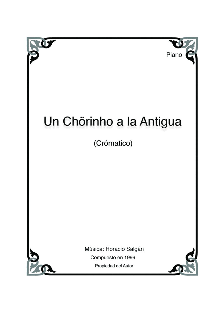Un Chorinho a la Antigua. Piano Solo scores gallery preview page 1