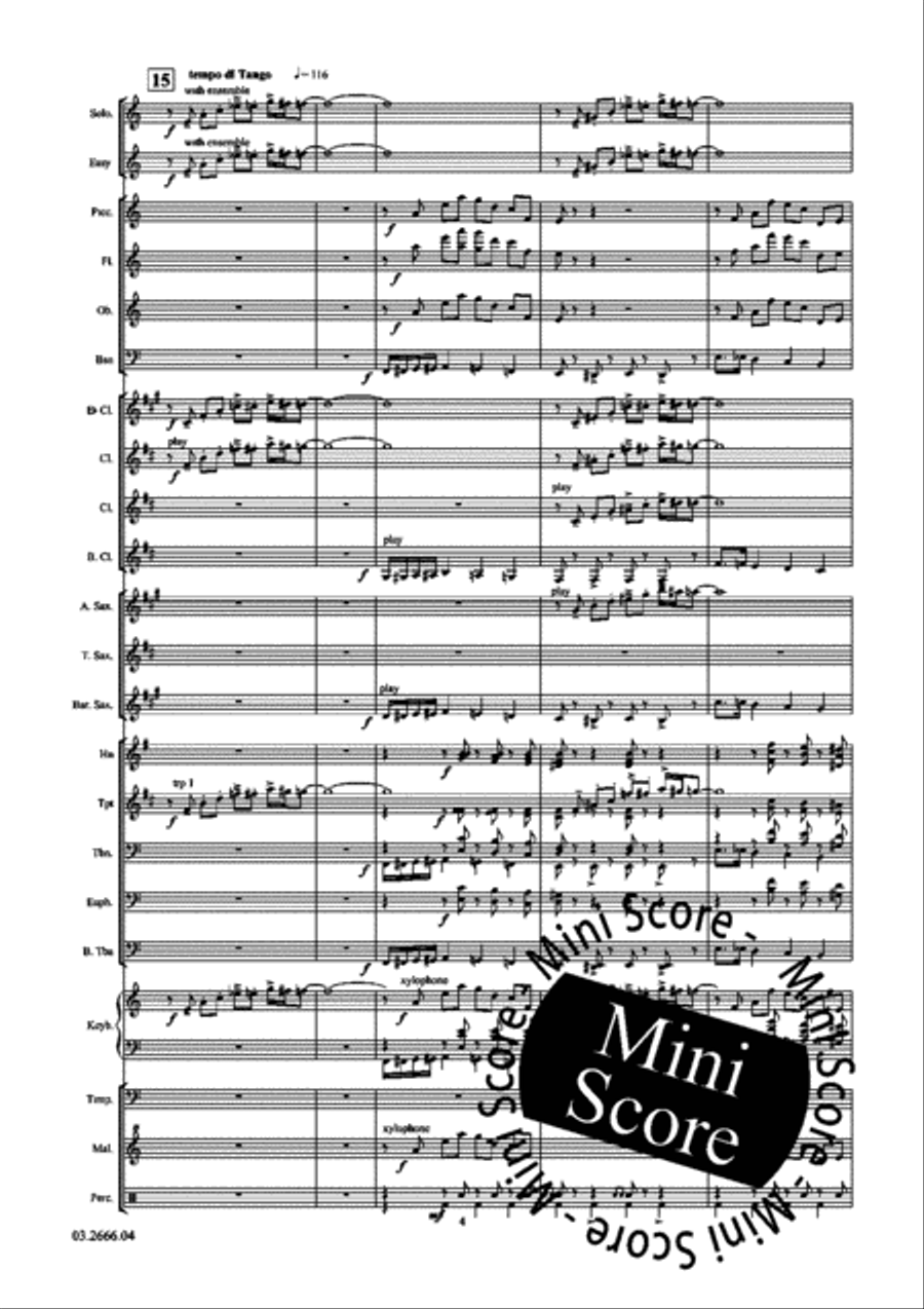 Adios Nonino Concert Band scores gallery preview page 8