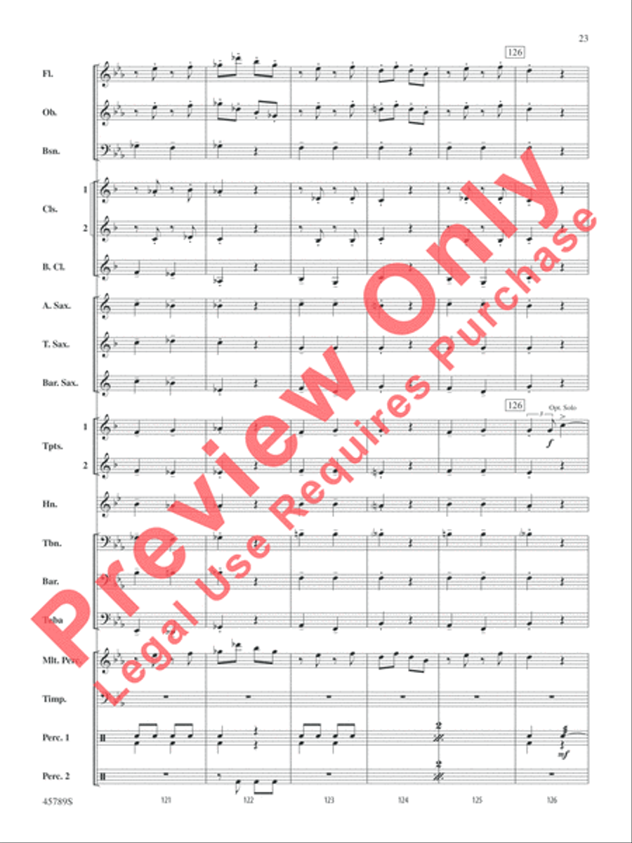 Images of Spain Images of Spain Concert Band scores gallery preview page 23
