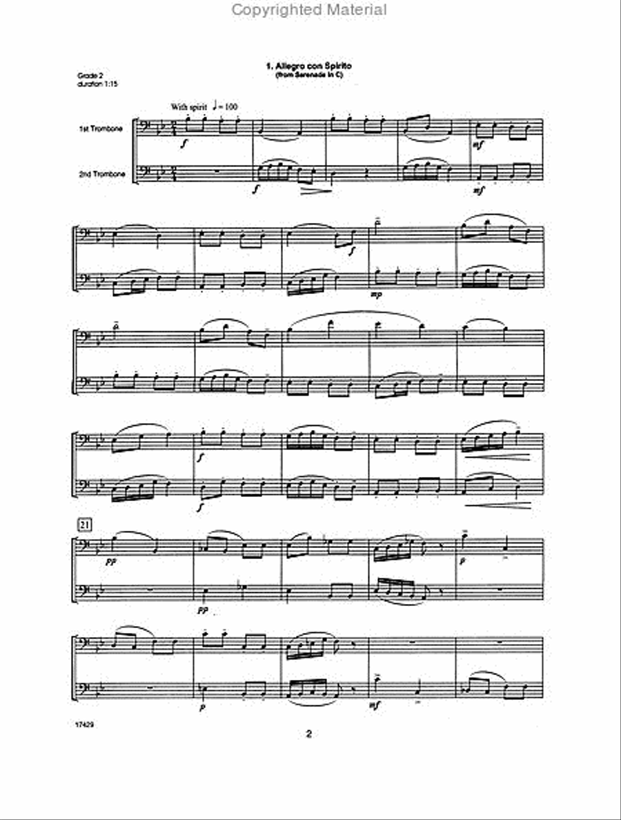 Fun For Two With Tchaikovsky Brass Duet scores gallery preview page 2