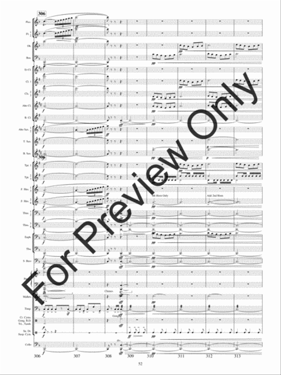 Festival Variations Concert Band scores gallery preview page 55