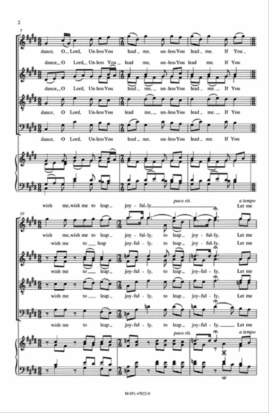 There I Will Stay with You, Whirling 4-Part scores gallery preview page 3