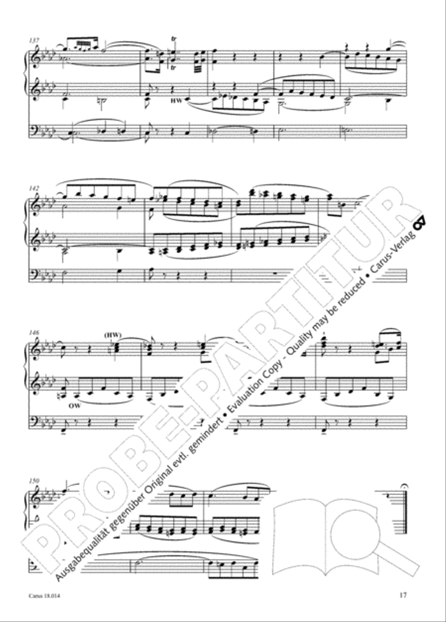 W. A. Mozart: Three organ works Organ scores gallery preview page 18