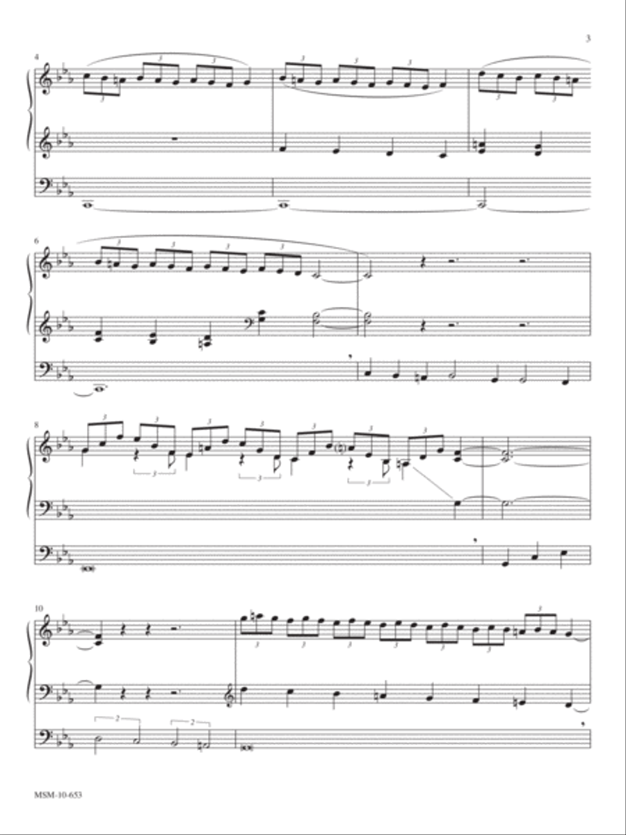 Partita on Built on the Rock Organ scores gallery preview page 2