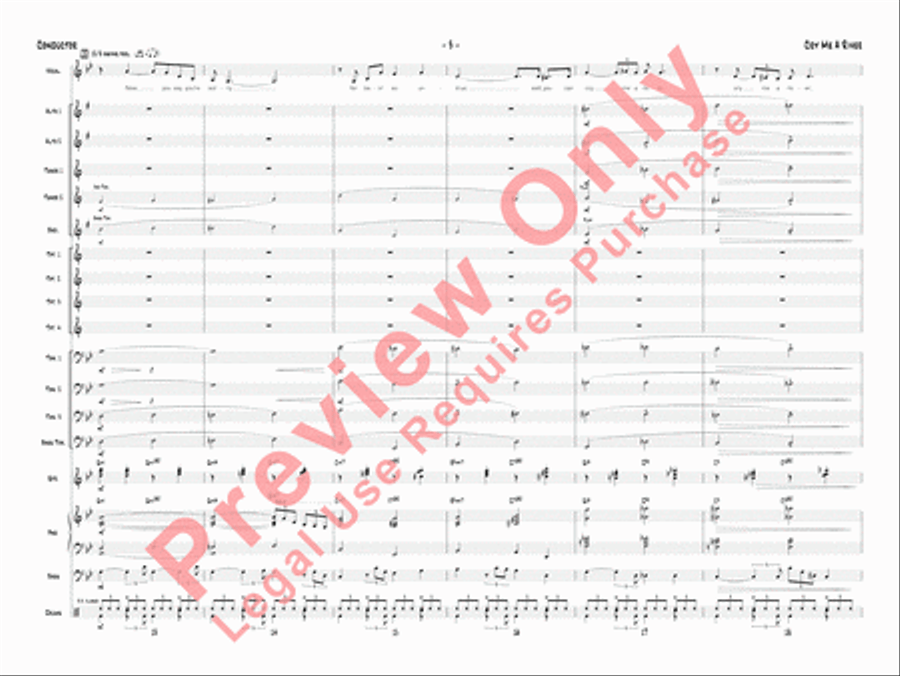 Cry Me a River Jazz Ensemble scores gallery preview page 6