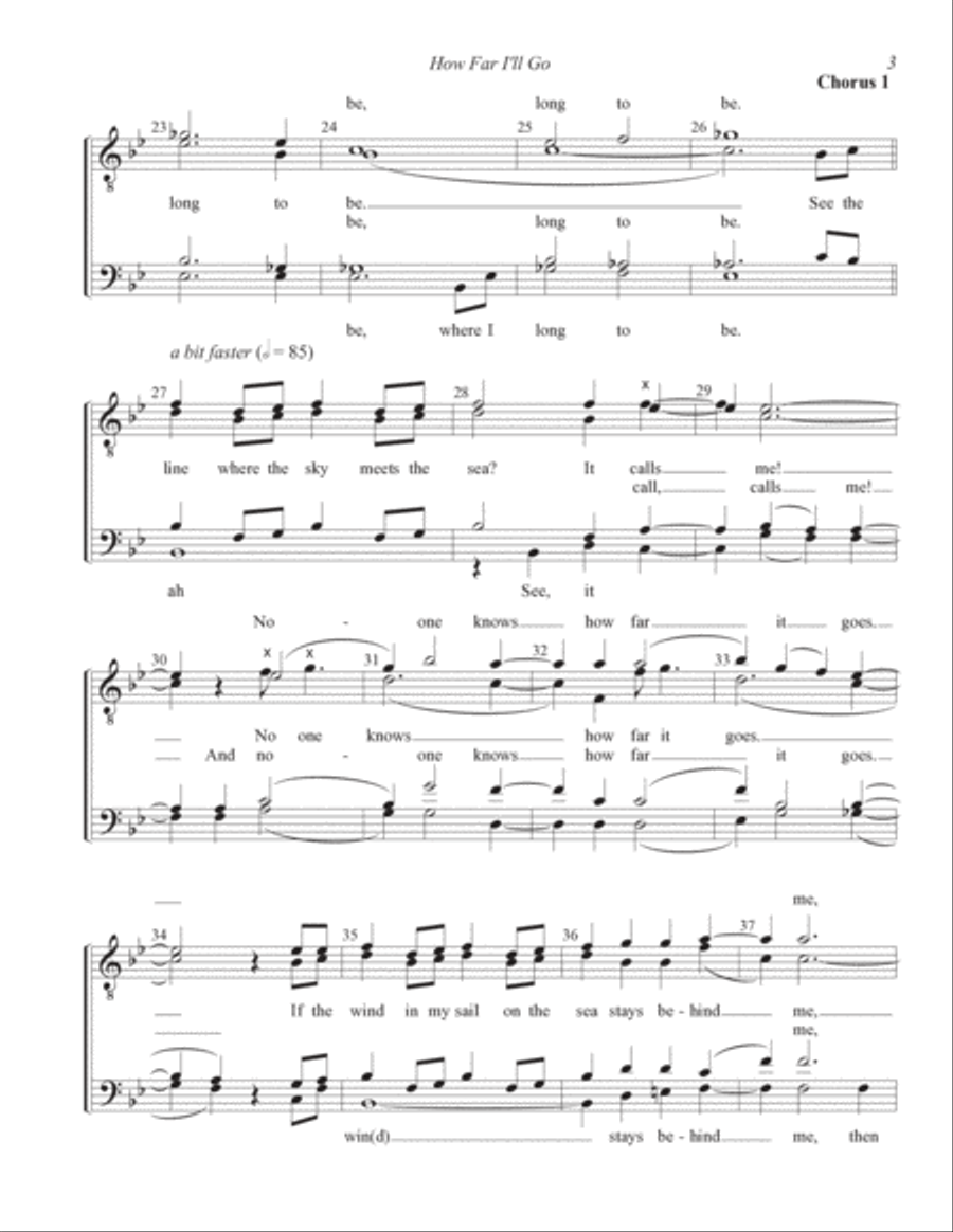 How Far I'll Go TTBB scores gallery preview page 3