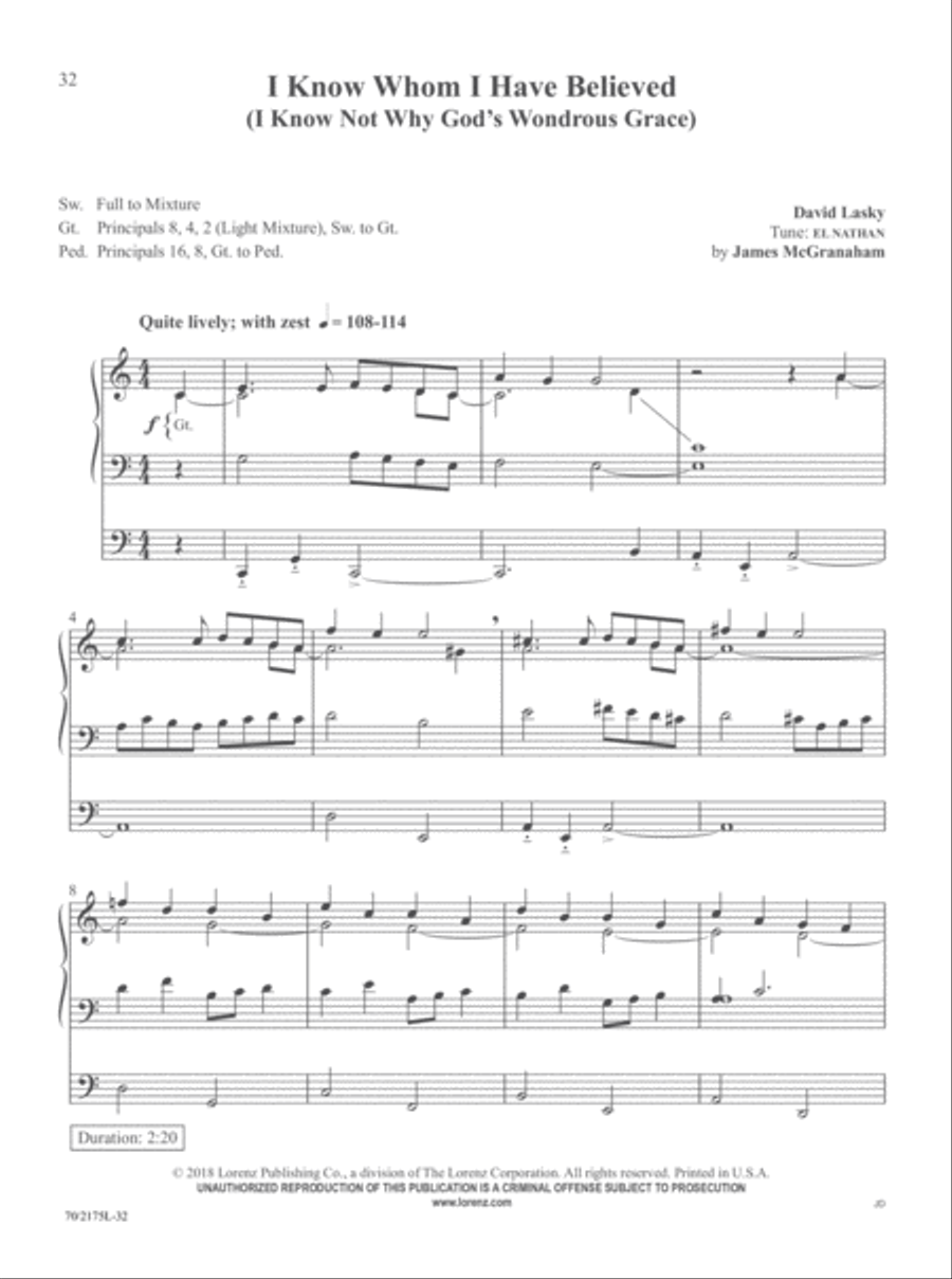 The Sacred Organ Library, Vol. 5 Organ Solo scores gallery preview page 17