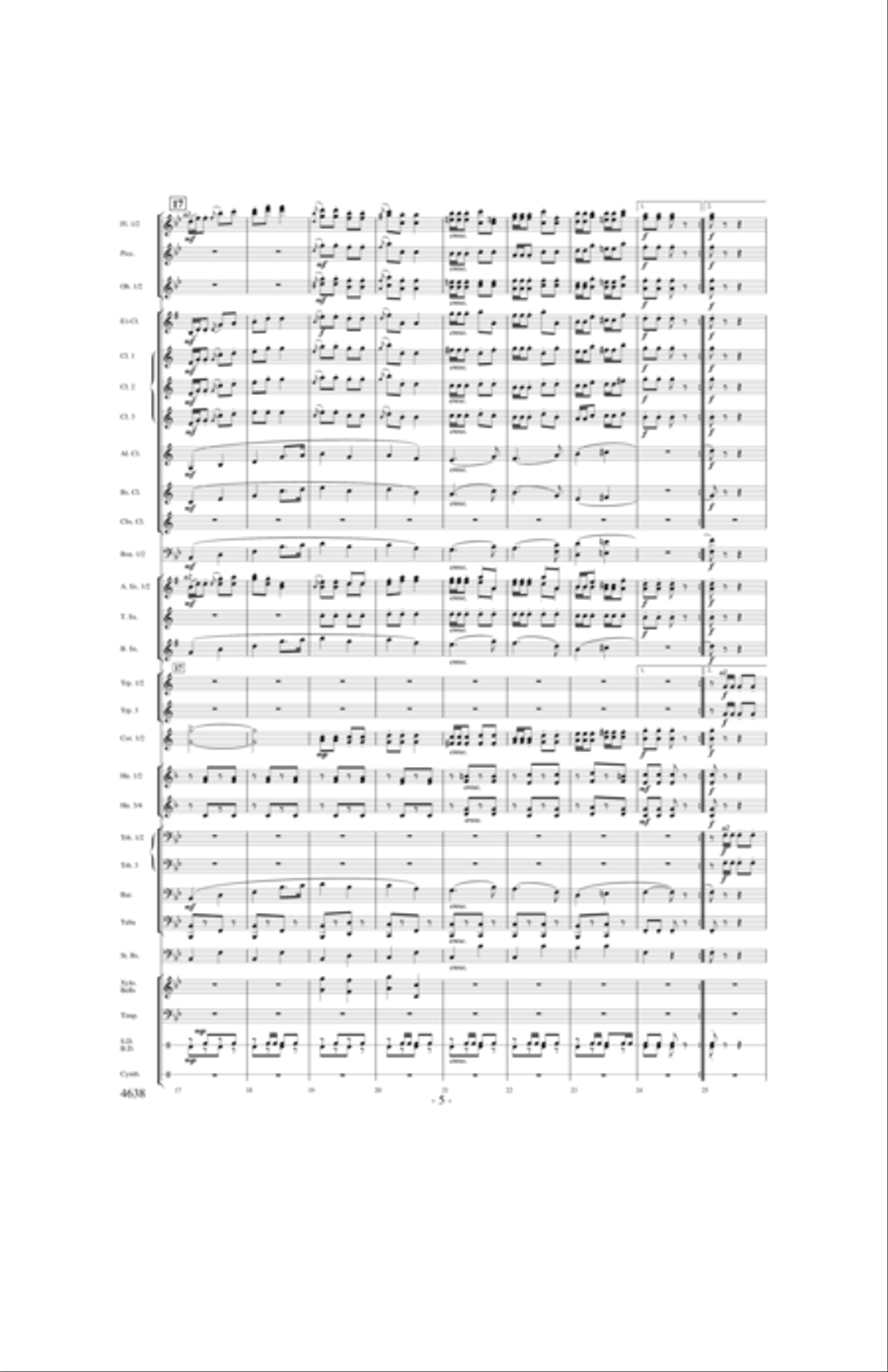 Clear Track Polka Concert Band scores gallery preview page 4