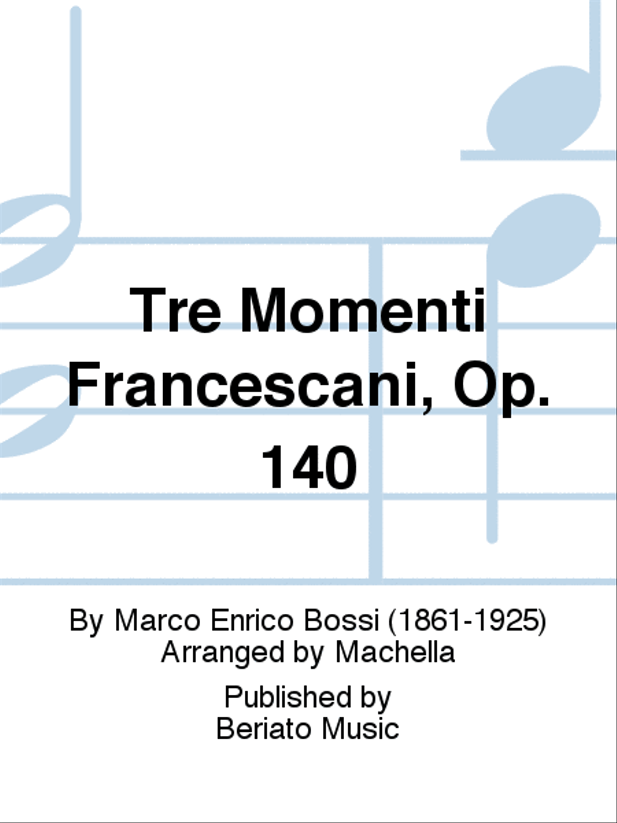 Tre Momenti Francescani, Op. 140 Organ scores gallery preview page 1