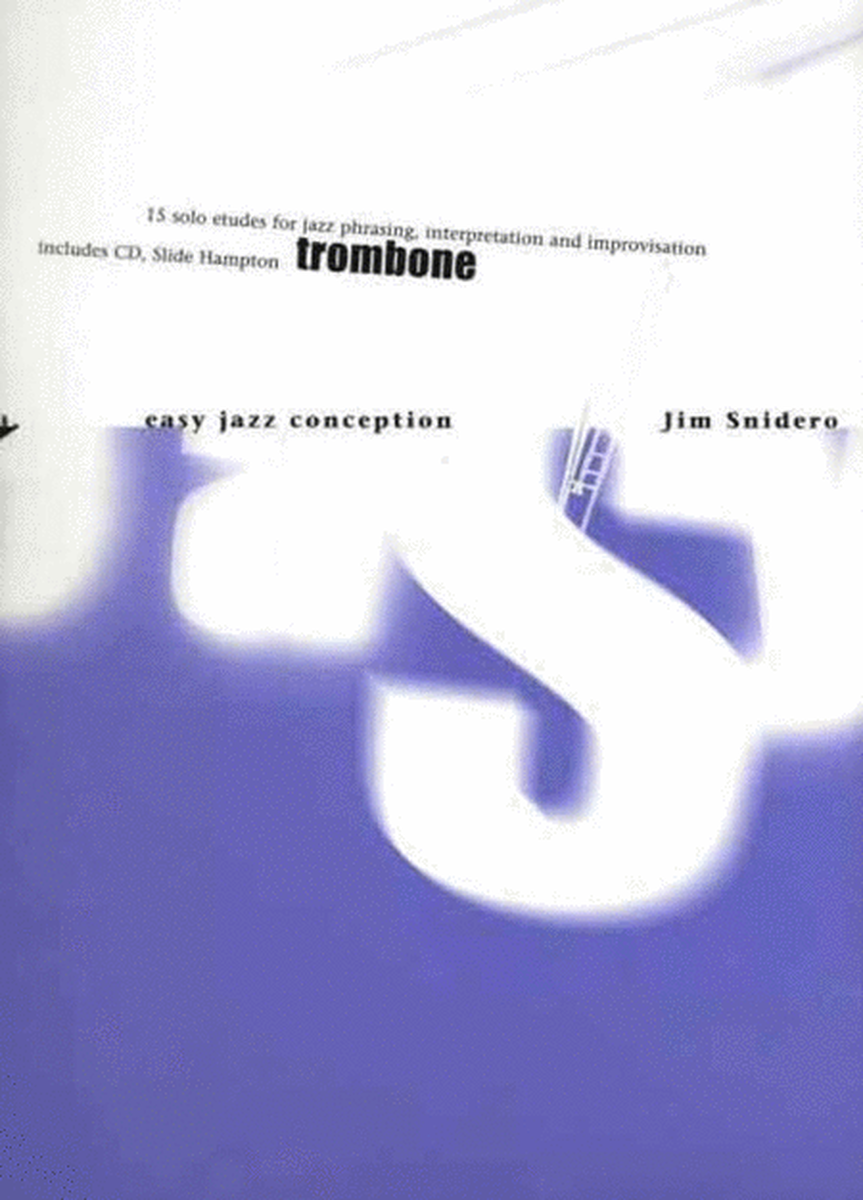 Easy Jazz Conception Trombone Book/CD