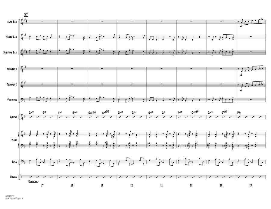 Pick Yourself Up - Conductor Score (Full Score) Jazz Ensemble scores gallery preview page 3