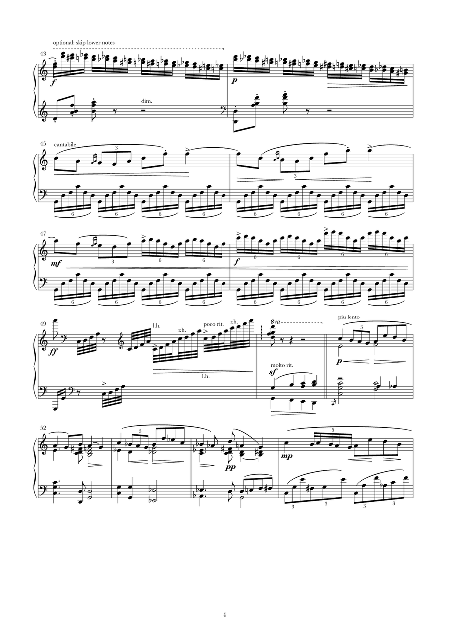 Grieg piano Concerto Piano Solo scores gallery preview page 4
