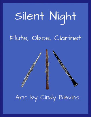 Book cover for Silent Night, for Flute, Oboe and Clarinet