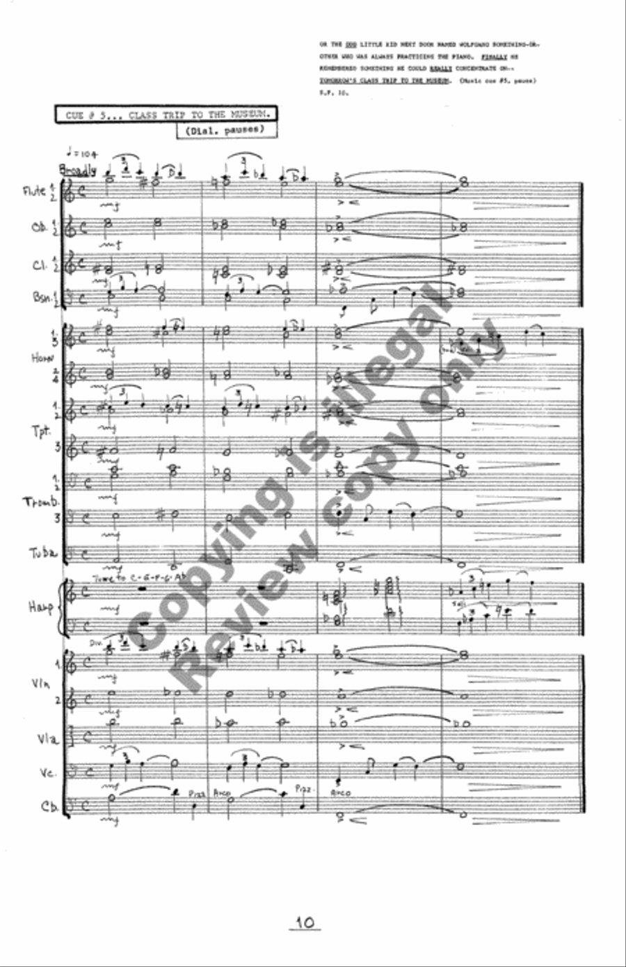 The Dinosaur's Tale The Dinosaur's Tale Full Orchestra scores gallery preview page 12