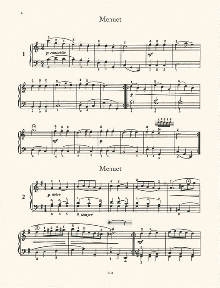Kleine Klavierstücke Aus Mozart's Kinderjahren