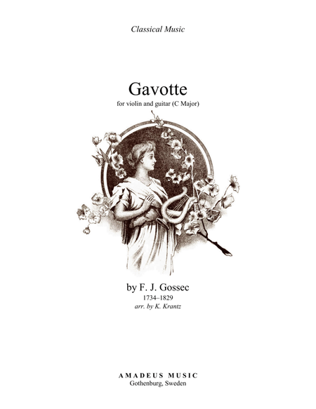 Gavotte by Gossec for violin and guitar (C major) image number null