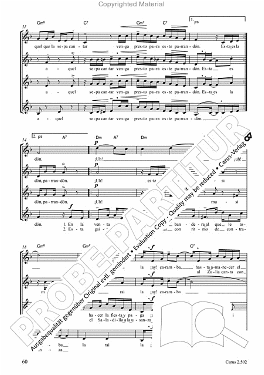 Makumbebe II. Latin American Choral Repertoire. Carmina mundi. Music + CD Choir scores gallery preview page 61