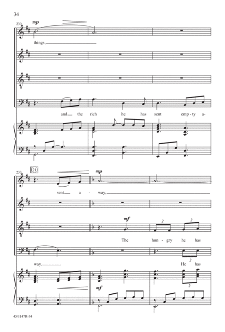 Magnificat Magnificat Divisi scores gallery preview page 35