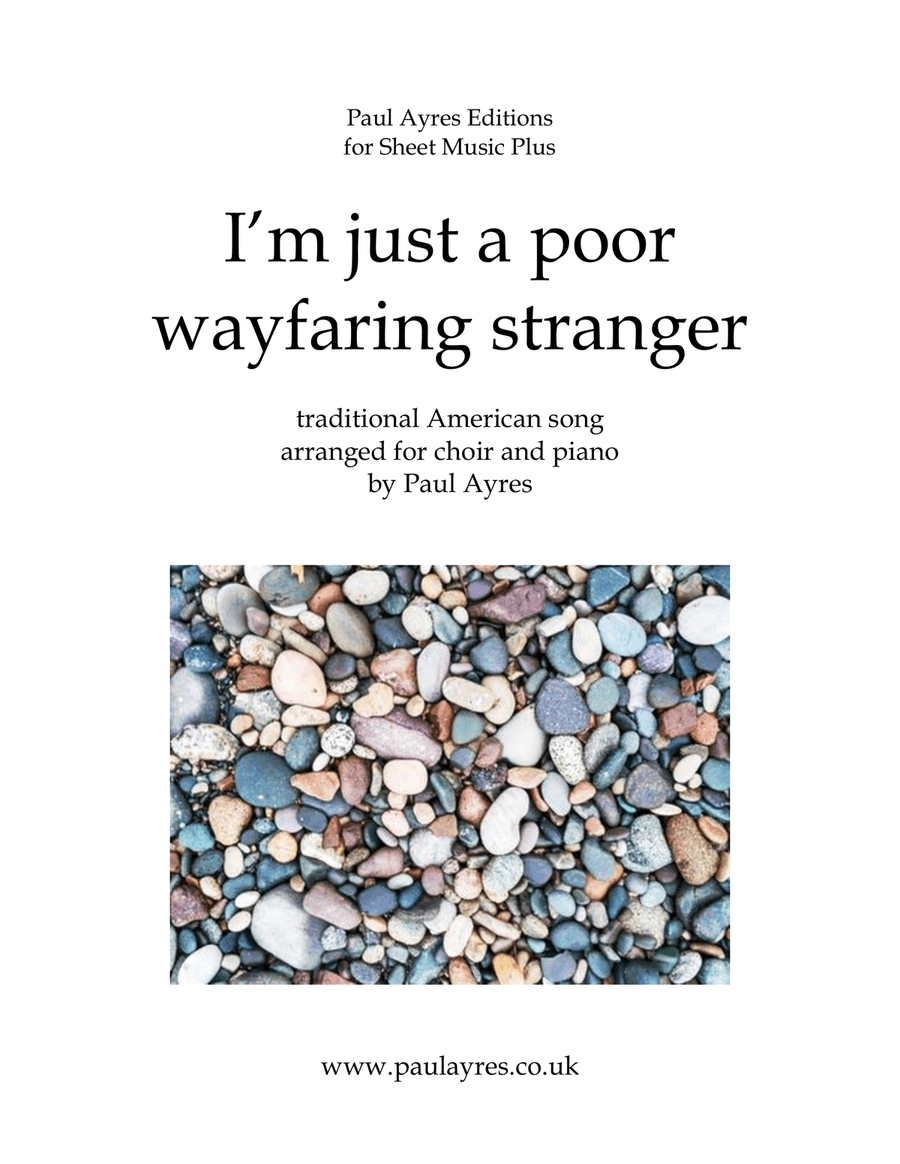 I'm just a poor wayfaring stranger, for choir and piano 4-Part scores gallery preview page 1