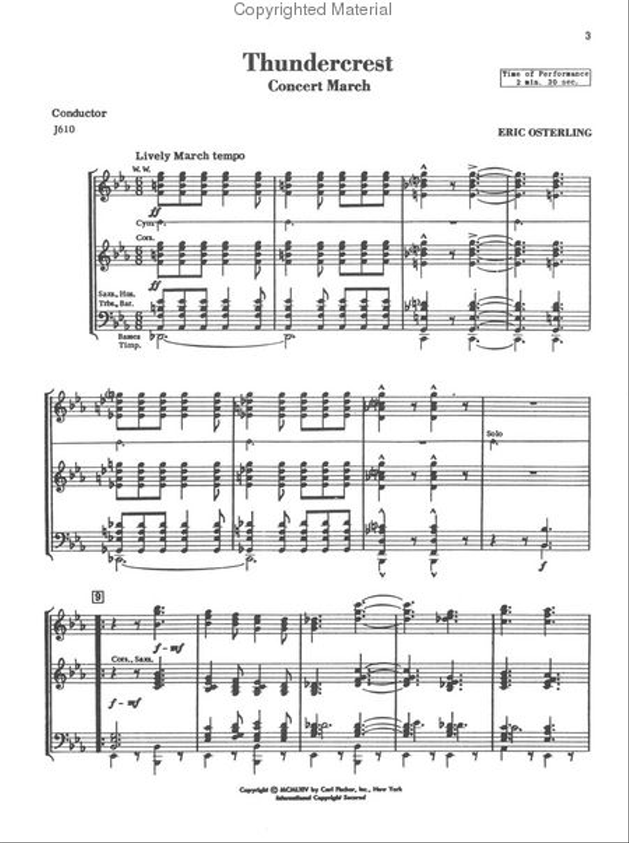 Thundercrest Concert Band scores gallery preview page 2