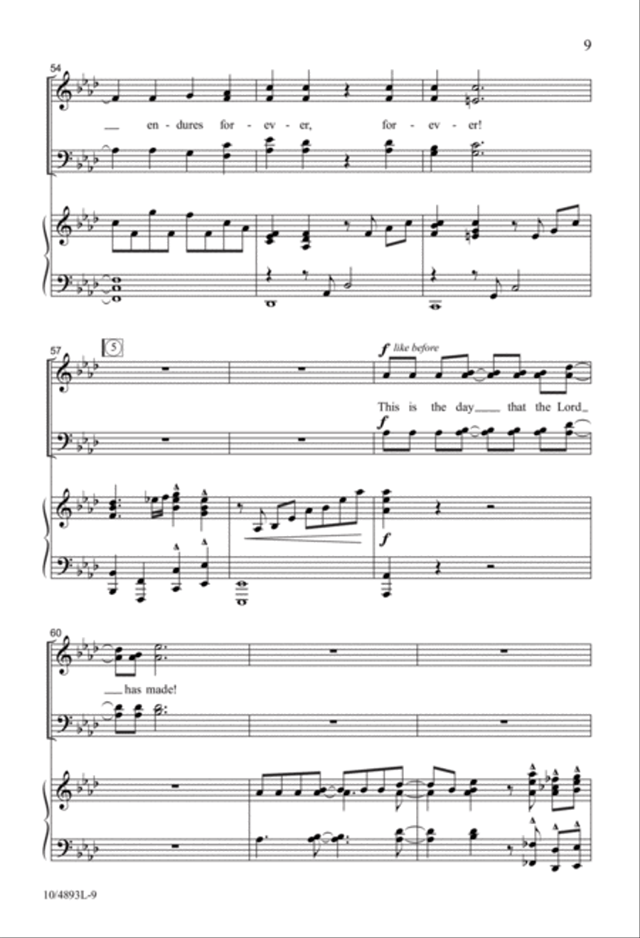 Psalm of Jubilation! Psalm of Jubilation! 4-Part scores gallery preview page 9