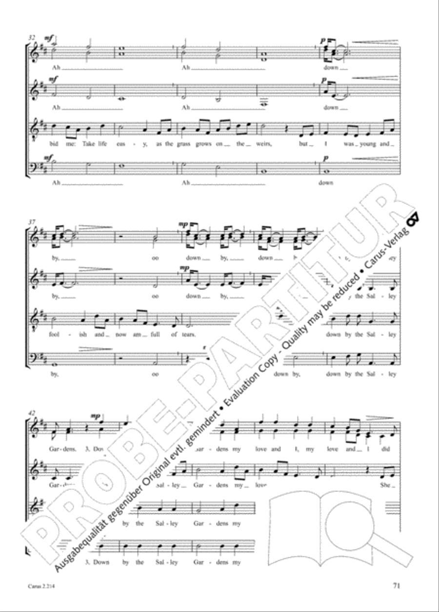 Choral Collection Folk Songs Choir scores gallery preview page 47