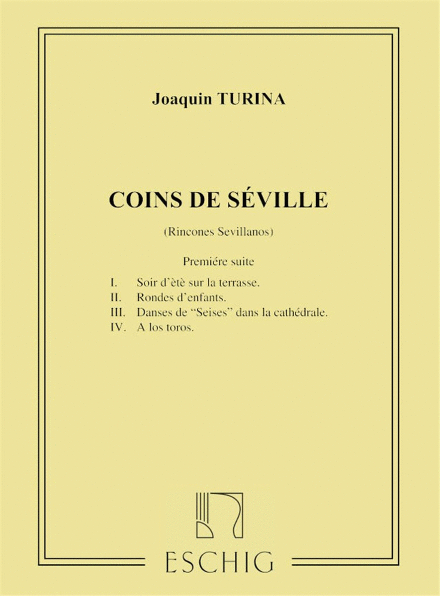 Coins De Seville Op 5 Piano (N 1-2-3-4