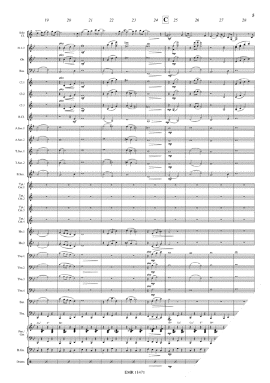 Stranger On The Shore Stranger On The Shore Concert Band scores gallery preview page 5