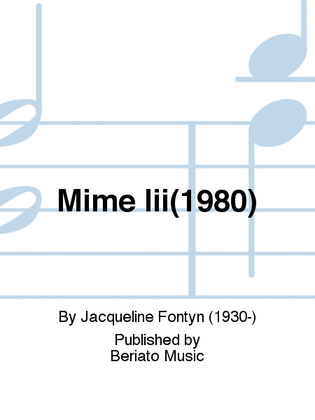 Mime Iii(1980)