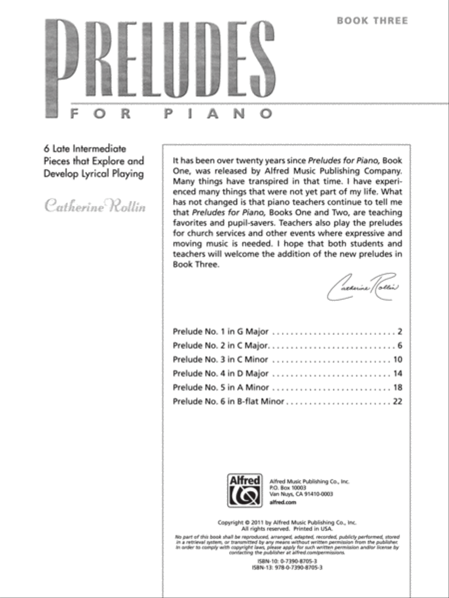 Preludes for Piano, Book 3 Piano Solo scores gallery preview page 6